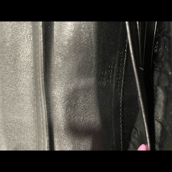 GUCCI black MICRO GUCCISSIMA leather snap Wallet on strap convertible Mini Bag - Picture 5 of 5